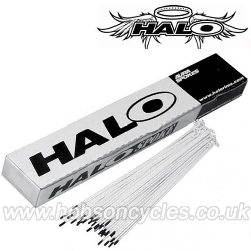 HALO SPOKES 14g 255mm WHITE 