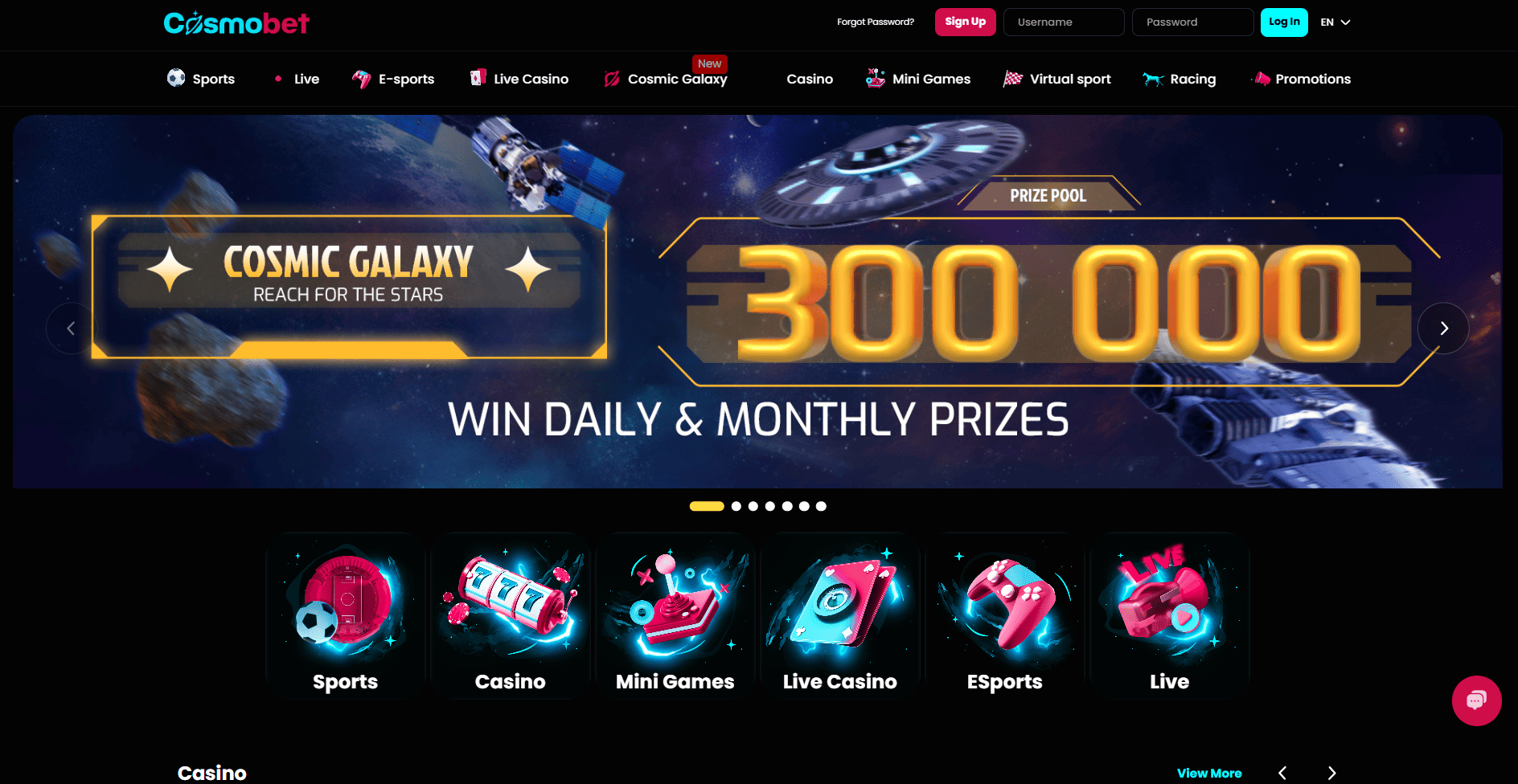 CosmoBet Betting Site